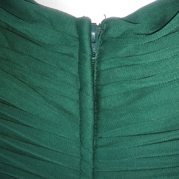 Davids Bridal 16 Sleeveless Formal Maxi Dress Plus in Forest Green - Picture 7 of 10